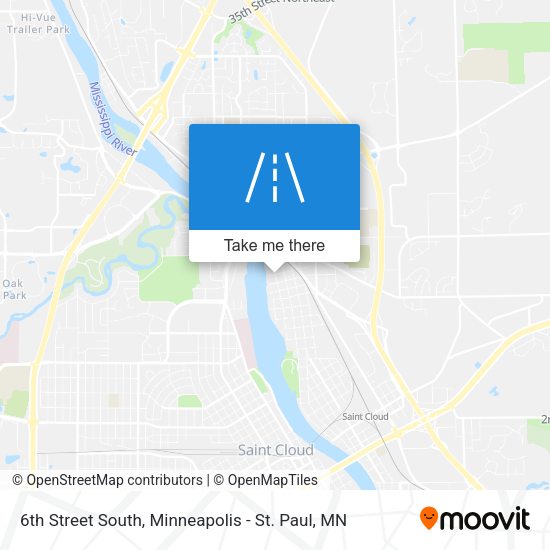 6th Street South map