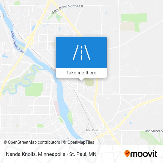 Nanda Knolls map