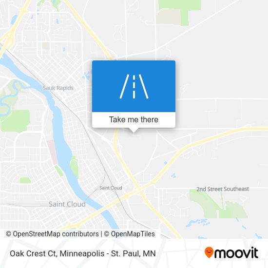 Oak Crest Ct map