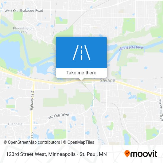 123rd Street West map