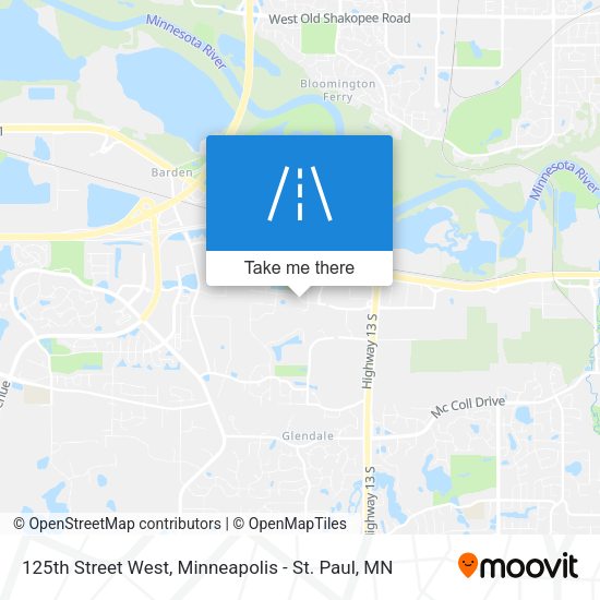 125th Street West map