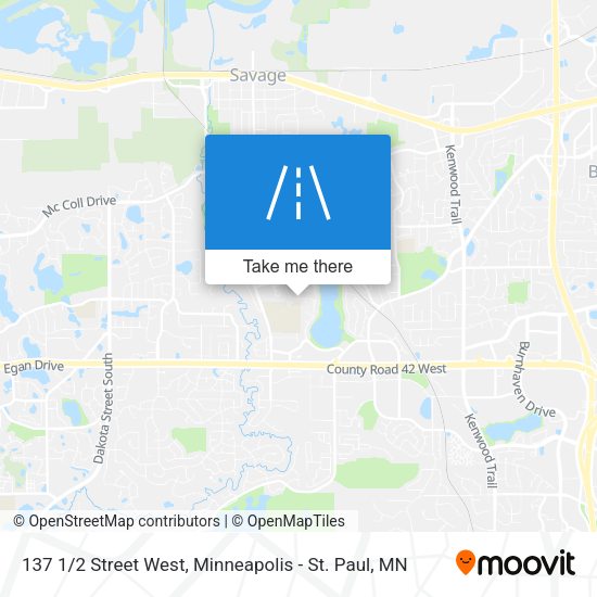 137 1/2 Street West map