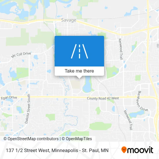 137 1/2 Street West map