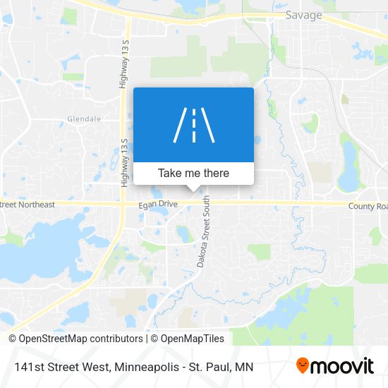 Mapa de 141st Street West