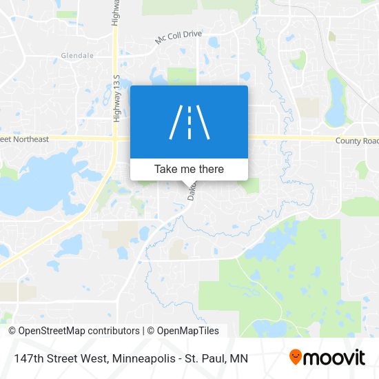 Mapa de 147th Street West