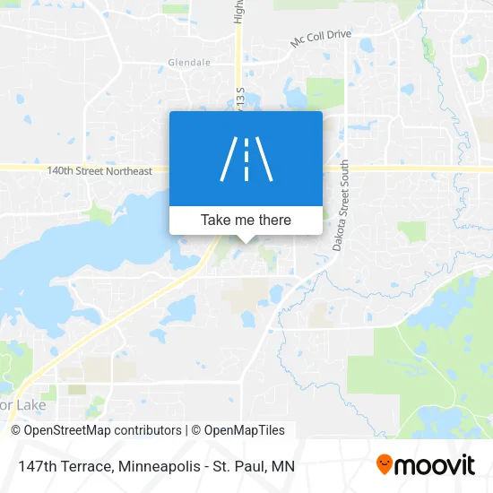 147th Terrace map