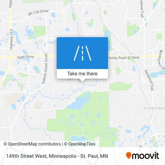 149th Street West map