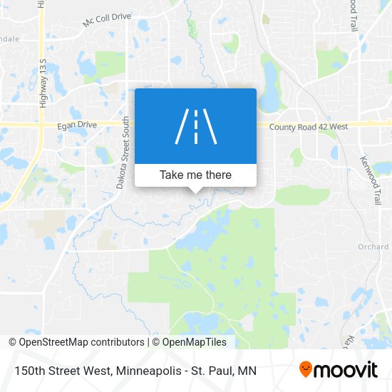 150th Street West map