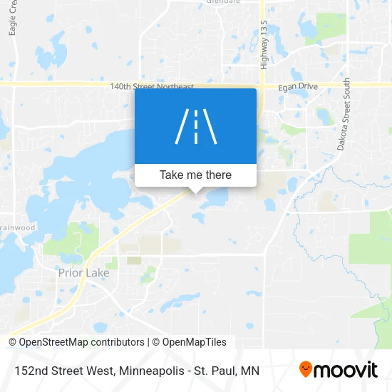 152nd Street West map