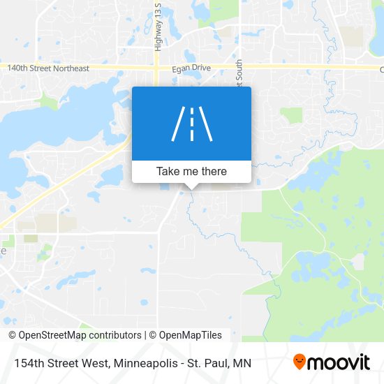 Mapa de 154th Street West