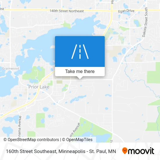 160th Street Southeast map