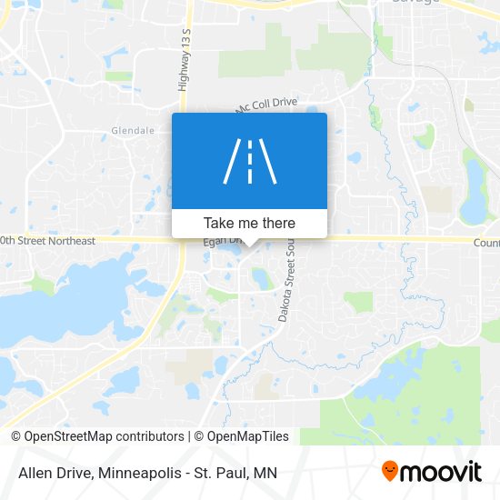 Allen Drive map