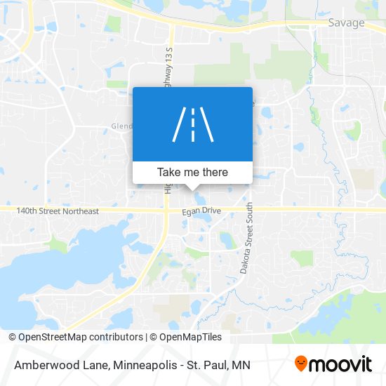 Amberwood Lane map