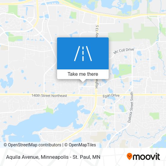 Aquila Avenue map