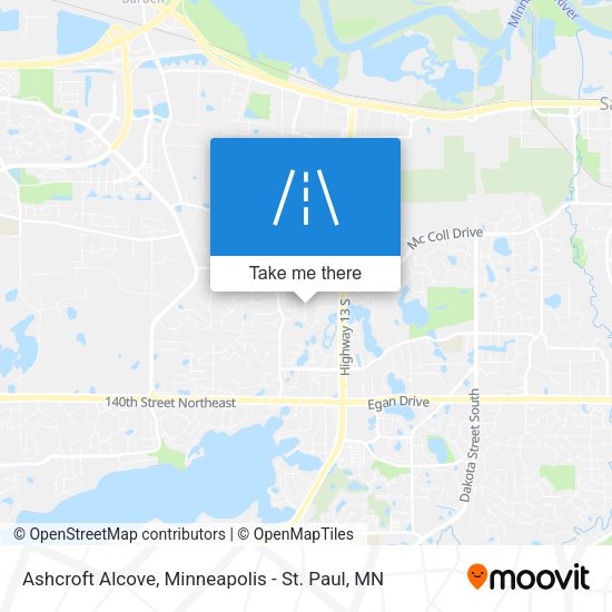 Ashcroft Alcove map