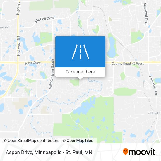 Aspen Drive map