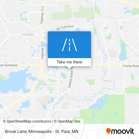 Mapa de Brook Lane