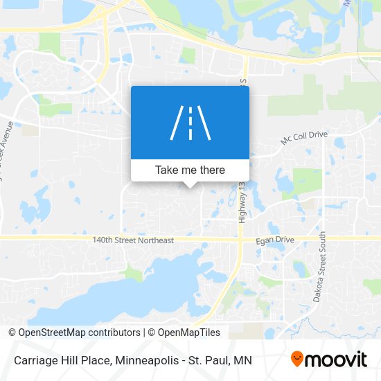 Carriage Hill Place map