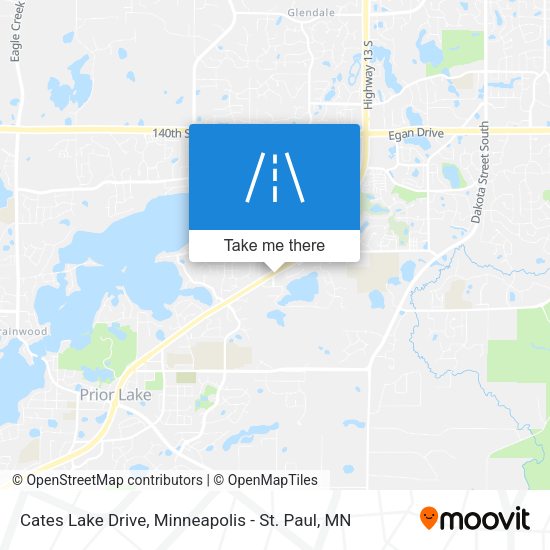 Mapa de Cates Lake Drive
