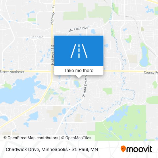 Chadwick Drive map