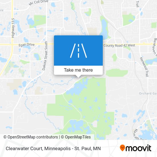 Clearwater Court map