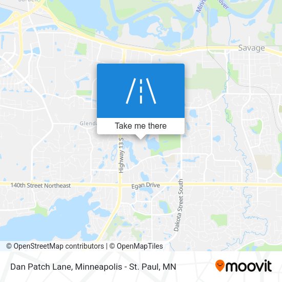 Dan Patch Lane map