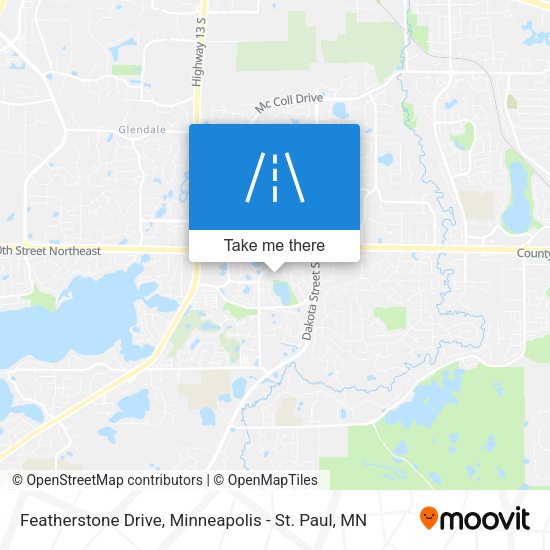 Featherstone Drive map