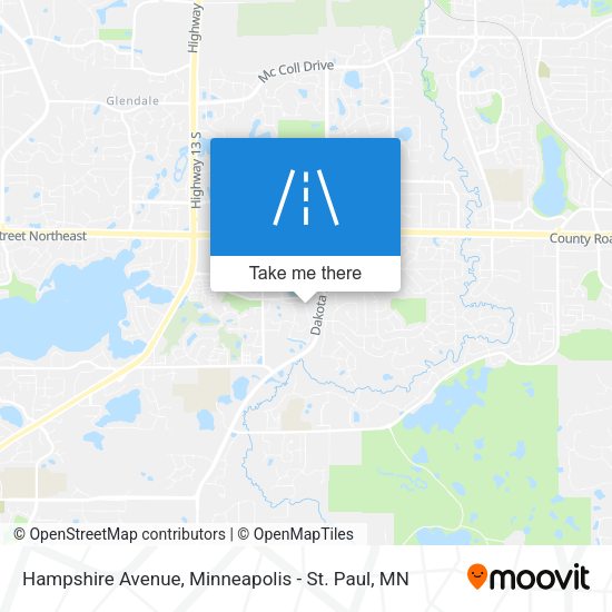 Mapa de Hampshire Avenue