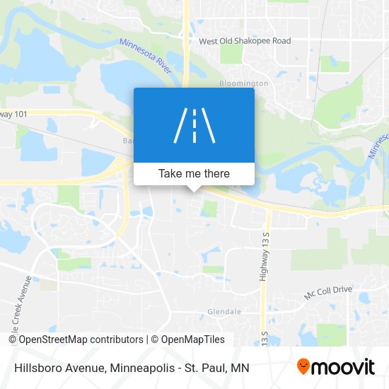 Mapa de Hillsboro Avenue