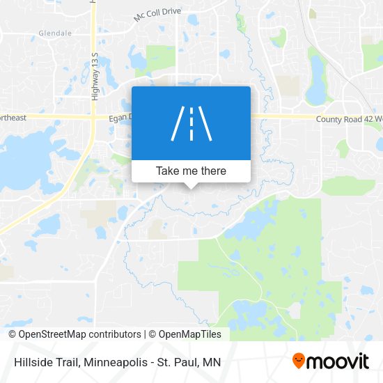 Hillside Trail map
