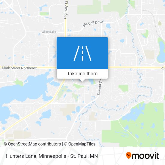 Hunters Lane map