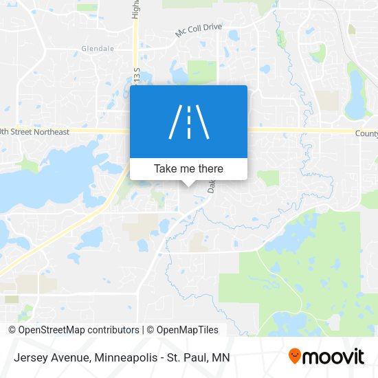 Jersey Avenue map
