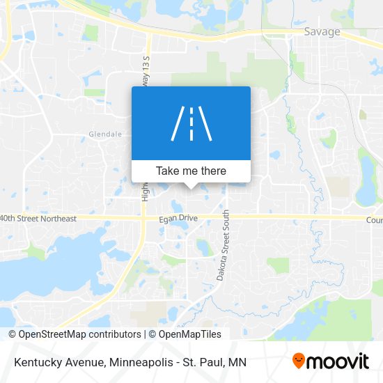 Kentucky Avenue map