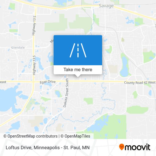 Loftus Drive map