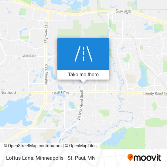 Loftus Lane map