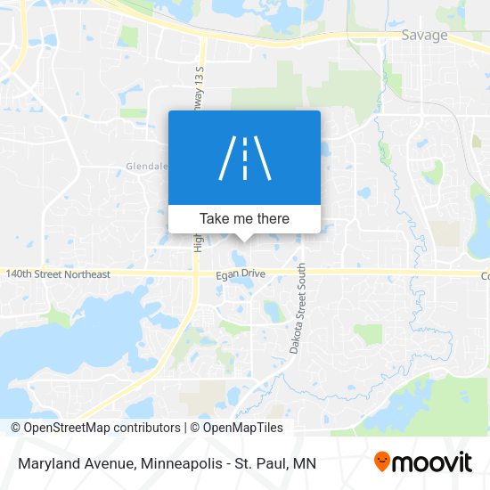 Mapa de Maryland Avenue