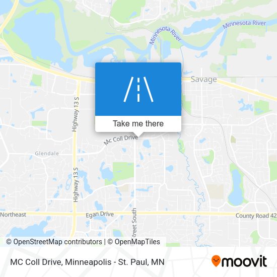 Mapa de MC Coll Drive