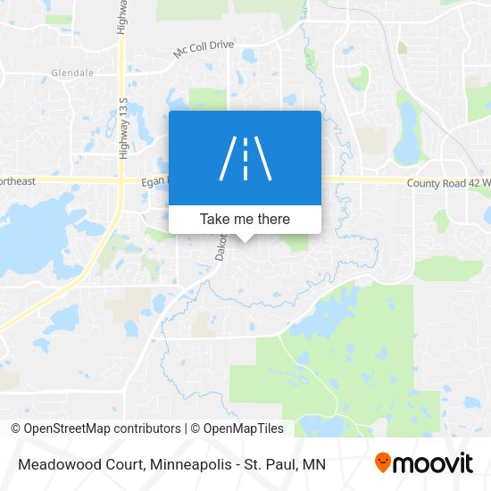 Meadowood Court map