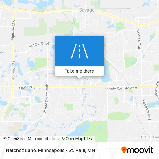 Natchez Lane map