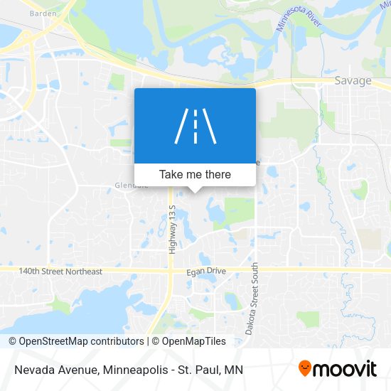 Nevada Avenue map