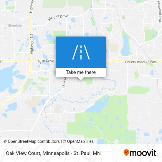Oak View Court map