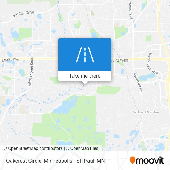 Oakcrest Circle map