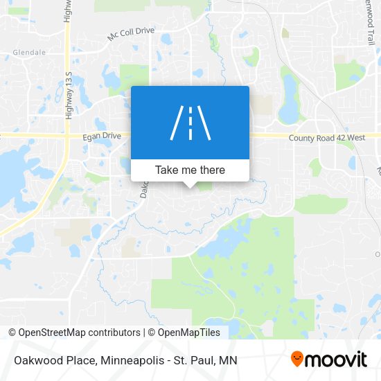 Oakwood Place map