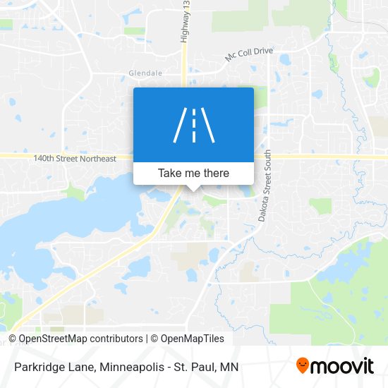 Parkridge Lane map