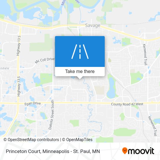 Princeton Court map