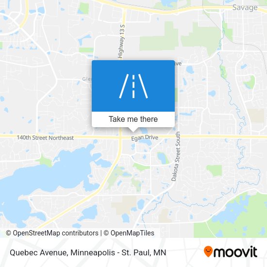 Quebec Avenue map