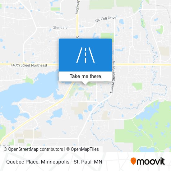 Quebec Place map