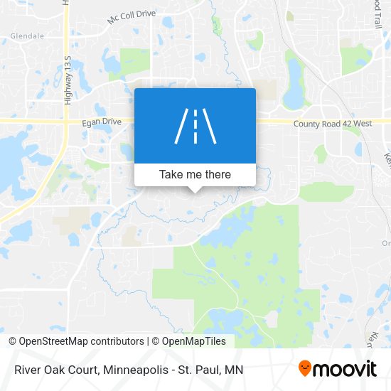 River Oak Court map