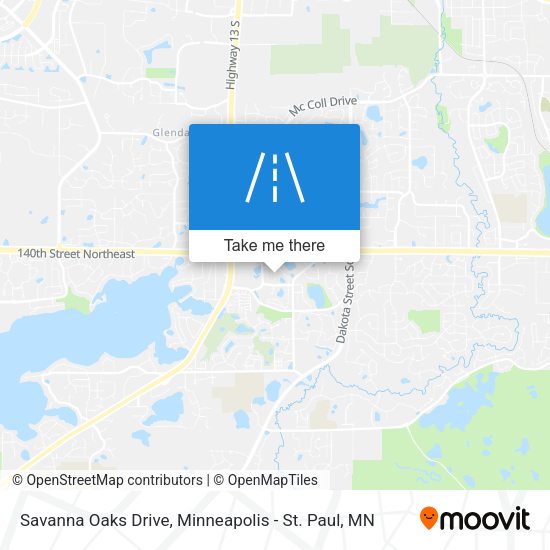 Mapa de Savanna Oaks Drive