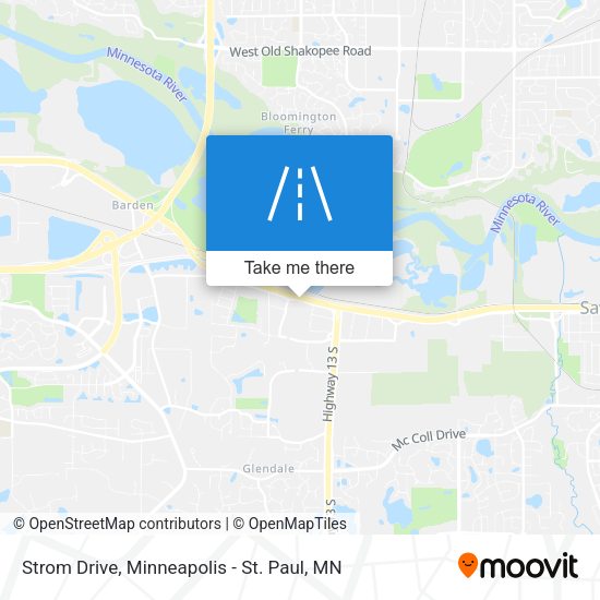 Strom Drive map